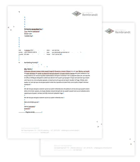 Wordtemplate
